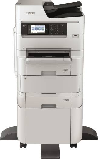 Epson WF-C879R WorkForce Pro Multifunction Color Printer, Print at Speeds of 26/25 ISO ppm, 4800x1200Dpi Resolution, Up To 75000 Page, 100 Images / Minute Scan Speed, White | WF-C879R
