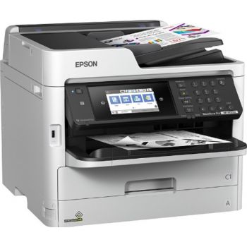 Epson WF-M5299DW Fast Low Energy Mono Inkjet Printer, 1200 x 2400 dpi Print, 45,000 Pages Per Month Volume, 150 Sheets Paper Tray, with Starter Ink | C11CG07402BY