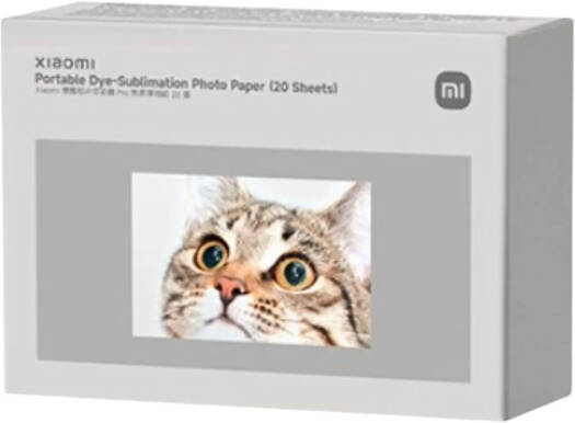 Xiaomi Portable Dye-Sublimation Photo Paper, 20 Pieces, 50 x 76mm Photo Paper Dimensions, Integrated Automatic Lamination | KDXZRSHHT20S