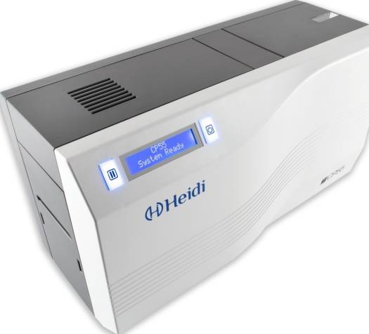 Heidi CP55-S Single Sided ID Card Printer Bundle (1 Ribbon, 100 Cards, 1 Cleaning Kit, GET Identity Card designing Software) | CP55-S00S3