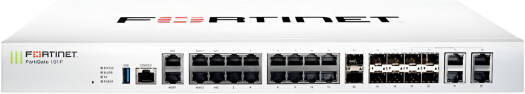 Fortinet FG-101F Firewall, x21 RJ-45 Network Ports, 10 Gigabit Ethernet, 1U Rack-Mountable, 10 Expansion Slot, 8x SFP Slots, x2 SFP+ Slots, USB, White | FG-101F-BDL-950-36