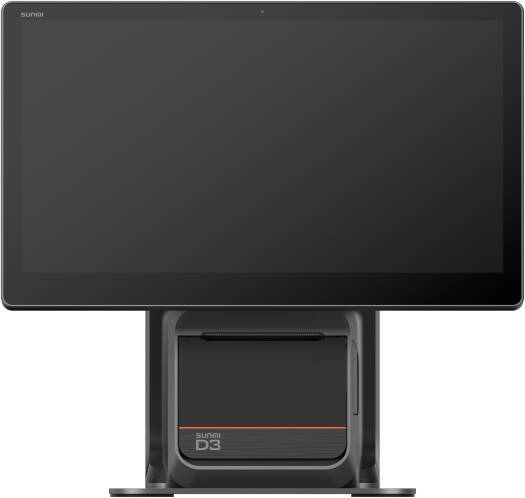 Sunmi D3 POS System, 15.6" FHD Touchscreen, 80mm Receipt Printer, Qualcomm Octa-Core, 4Gb Ram, 64Gb, Wi-Fi 6, Bluetooth 5.4, Ethernet, USB, Android 14 | P01310015
