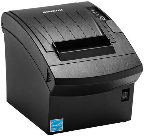 Bixolon SRP-350plusV Thermal Printer, 3" 80 mm Thermal Printer, Up to 400mm/sec Printing Speed, Built-in USB and Ethernet, Black | SRP-350plusV