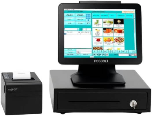 POSBOLT Restaurant POS System Combo With Software, 15" Touch Screen Display, Intel Core i5-4210U, 8GB RAM, 256SSD, Built-in VFD (Customer Display) | P609 4210U
