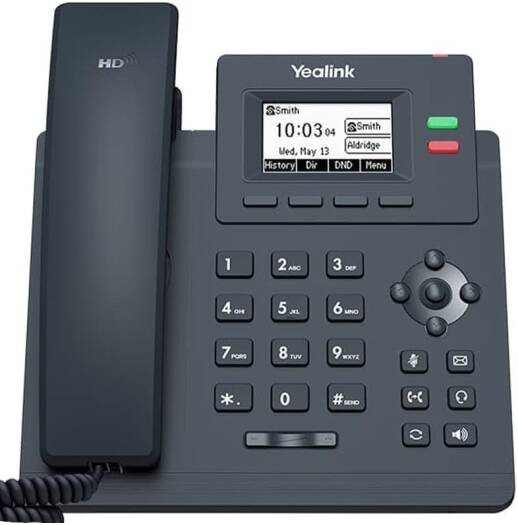 Yealink SIP T31W IP Phone, Built In Wi Fi, 2 Line SIP User Phone, HD Voice VoIP Desk Phone, Ethernet Business Office Phone, Easy Setup Communication System for Office and Remote Work | T31W