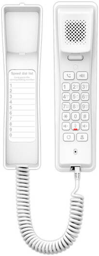 Fanvil H2U Compact IP Phone, 2 SIP Lines, 10 Speed Dial Keys, Programmable DSS Key, HD Audio Handset & Speaker, PoE/Power Supply, Desktop or Wall Mount IP Business Phone, White | H2U-W