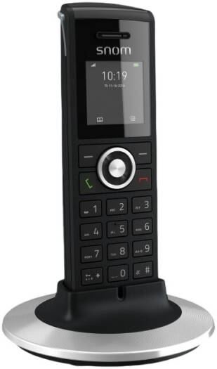 Snom M25 DECT Handset, TFT Color LCD, Wireless Software Updates (OTA), 75 Hours Approx Stand. By Times, Approx. 7 Hours Talk Time, Black | M25