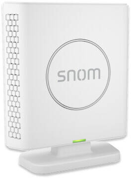 Snom M6 DECT Repeater, Up to 5 Simultaneous Calls, Wideband Audio Quality, Compatible with Multi-Cell & Single-Cell Base Operation, DECT, OTA Updates, White | M6