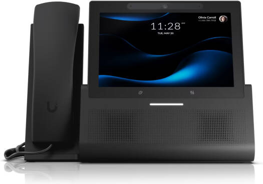Ubiquiti G3 Touch Enterprise VoIP Phone, 7″ HD Multi Touch Desktop, VoIP Phone with Integrated 5 MP Camera & Handset, Dual Connectivity, PoE+ & USB C Power, Black | UTP-G3-Touch-Enterprise