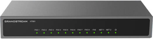 Grandstream HT881 Analog FXO Gateway, 3-Way Voice Conferencing Per Port, 8x RJ11 FXO Ports / 1x RJ11 FXS Interfaces, Ideal for Enterprises, Service Providers and Multi-Site Businesses | HT881
