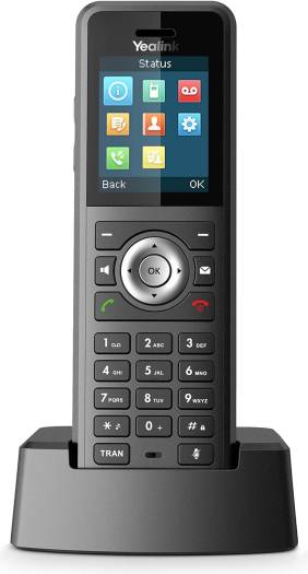 Yealink W59R Cordless Ruggedized DECT IP Phone, Base Station Not Included, 1.8-Inch Color Display, Power Adapter Included