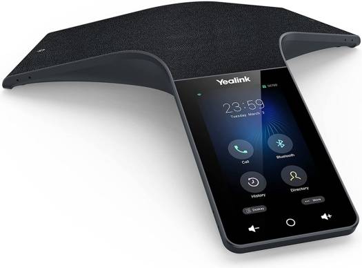 Yealink CP965 Touchscreen HD Conference Phone, 5" Touch Screen, Optimal HD Audio, Full Duplex Wi-Fi Connect, 13 Mic Array, 360° Voice Pickup, Noise Proof, Hybrid UC Meeting, Android 9.0, Black | CP965
