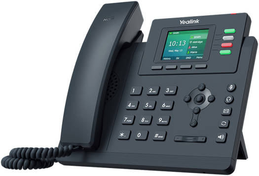 Yealink SIP Entry-Level IP Phone With 4 Lines & Color LCD, Yealink HD Voice, PoE Support, Unified Firmware, Dual-Port Gigabit Ethernet, 5-Way Conferencing, Wall Mountable | SIP-T33G