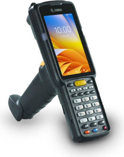 Zebra MC3300 Handheld Mobile Computer, 4" Capacitive WVGA Display, Qualcomm APQ8056. 4GB RAM + 32GB ROM, 3-Axis Accelerometer, Gyroscope, 2D Scanner, Black | MC330L-GE4EG4RW