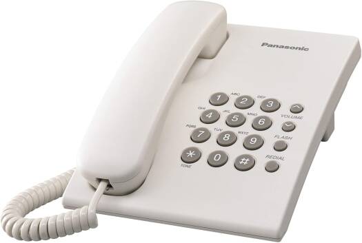 Panasonic KX-TS500 Integrated Corded Telephone - White | TRZ-TS500