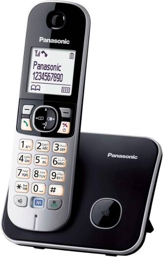 Panasonic KX-TG6811 Cordless Telephone - Pack of 1 - Black | KX-TG6811