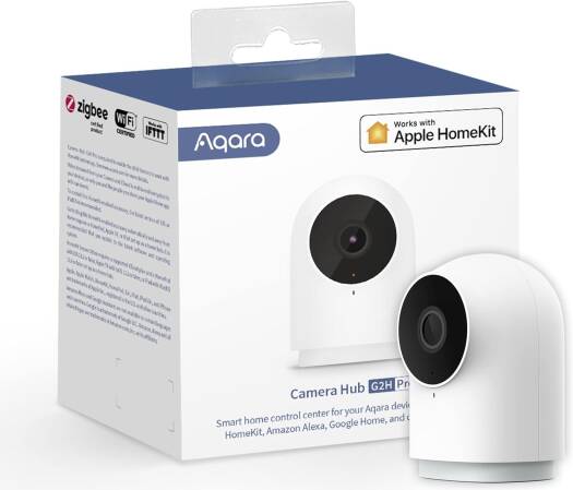 Aqara Security Camera Hub Indoor G2H Pro, 1080p HD Camera, Compatible with Apple HomeKit, Alexa, Google Assistant, Works with IFTTT - White