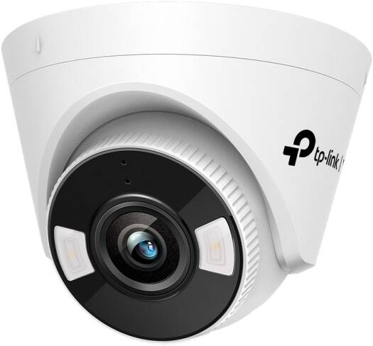TP-Link VIGI 3MP Full-Color Turret Network Camera, 2.8mm Lens, 3MP Super-High Definition, 1/2.8” Progressive Scan CMOS Sensor, 3D DNR, 30m IR Working Distance, White | VIGI C430-2.8mm