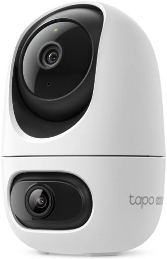 TP-Link Tapo C245D Dual Lens Pan/Tilt Security Camera, 2K 3MP Dual Lens, Synchronized Smart Tracking, One-Tap Smart Focus, Free Smart Dual AI Detection & Notification | C245D