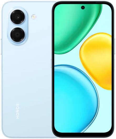 HONOR X7e 4g Mobile Phone, 6.61" TFT LCD Display, MediaTek Helio G81 Ultra Processor, 6GB RAM, 128GB ROM, MagicOS 10, 7500mAh Battery, Light Blue | x7e-Light-Blue