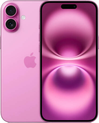 Apple iPhone 16 Plus, 6.7" OLED Super Retina XDR Display, A18 Chip, 6-Core CPU, 5-Core GPU, 16-Core Neural Engine, 256GB Storage, 5G/Wi-Fi 7, Face ID, International Version, Pink | iP16PL-256INTLPNK