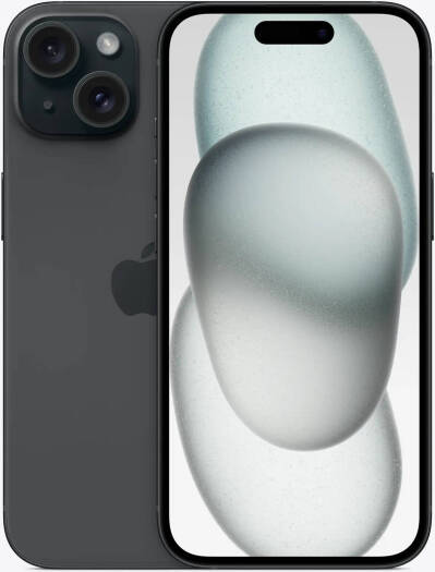 Apple iPhone 15, 6.1" Super Retina XDR OLED Display, A16 Bionic Chip, 6-Core CPU, 5-Core GPU, 16-Core Neural Engine, 256GB Storage, 5G/Wi-Fi, Facetime, Face ID, INTL Version, Black | iP15-INTL