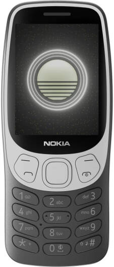 NOKIA 3210 4G Mobile Phone, 2.4 inches, QVGA Resolution Display, 2 MP with LED Flash Rear Camera, Up to 9.8 Hours Talk Time, 64MB RAM, Unisoc T107 Processor, S30+ OS, Grunge Black | 3210