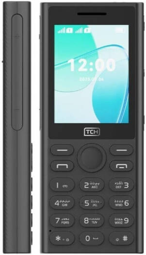 TCH Nova Feature Phone Dual SIM Mobile Phone, 2.4 Inch QVGA Display, 2500mAh Removable Battery, Wireless FM Radio, Bluetooth 5.0, Type C Charging, Expandable Storage, Loud Speaker, Gray | Novagrey
