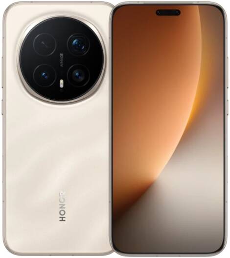 Honor Magic 8 Pro Dual Sim Mobile Phone, 6.7" FHD+ OLED Display, 120Hz Refresh Rate, Snapdragon 8 Elite Gen 5, 12GB RAM, 512GB ROM, MagicOS 10, 7100 mAh Capacity, Sunrise Gold | Magic8-Pro