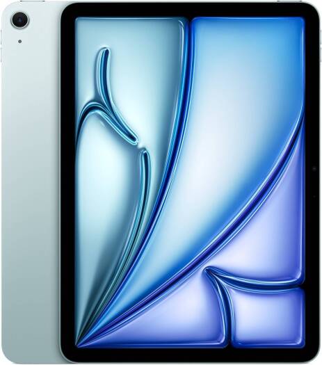 Apple iPad Air 2024 Tablet, 11" Liquid Retina Display, M2 Chip, 8-Core CPU, 9-Core GPU, 16-Core Neural Engine, 8GB RAM, 128GB Storage, Wi-Fi Only, TRA Version, Blue | iPad-Air-Blue-128