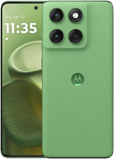 Motorola Edge 60 Dual SIM Mobile Phone, 6.67" pOLED Quad-Curved Display, MediaTek Dimensity 7300 Chipset, 12GB RAM, 512GB ROM, Middle East Version, Pantone Shamrock | EDGE-60