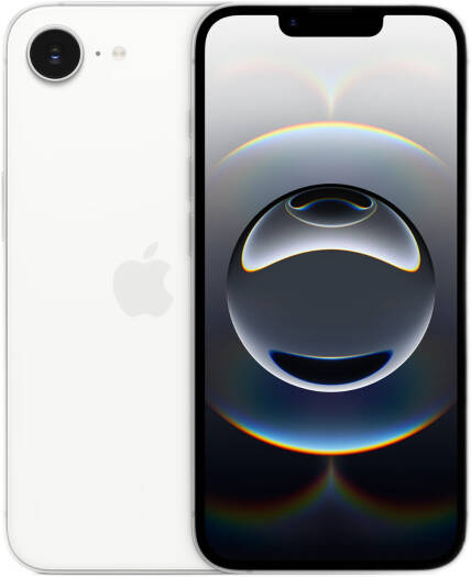 Apple iPhone 16e Mobile Phone, 6.1" Super Retina XDR OLED Display, A18 6-Core CPU, 4-Core GPU, 16-Core Neural Engine, 8GB RAM + 256GB Storage, 4005mAh Battery, MEA, White | iPhone-16e-256whtmea