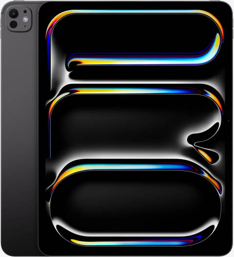 Apple iPad Pro Tablet, 13" Ultra Retina XDR Standard Display, M5 Chip, 9-Core CPU, 10-Core GPU, 16-Core Neural Engine, 12GB RAM, 256GB Storage, Wi-Fi + 5G LTE, Face ID, Space Black | ME7W4LL/A