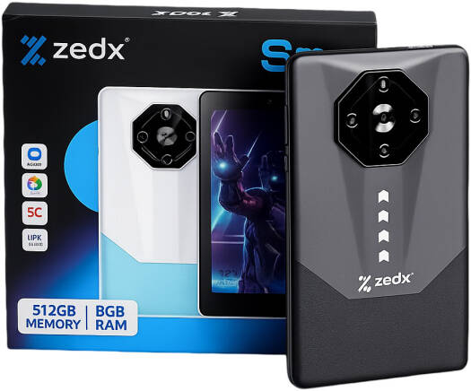 ZedX Z SMART Note Book Tablet, 7" IPS Display, 8GB RAM, 512GB ROM, 5.0MP Front, 10MP Rear, 5000mAh Battery Capacity, Android 13, White | Z-Smart-Note-Book-WH