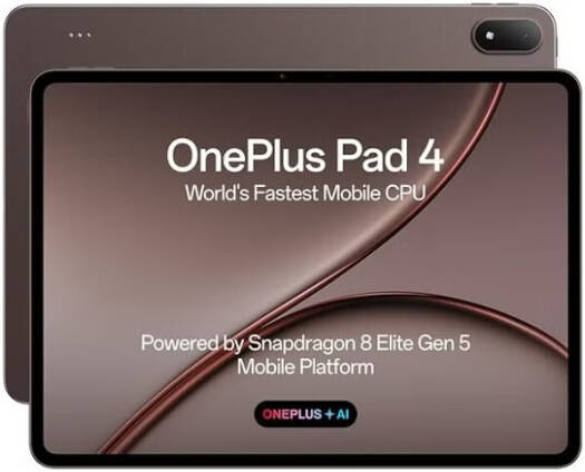 OnePlus Pad 4 Tablet, 13.2" 3.4K 144Hz Display, 12GB RAM, 512GB Storage, Snapdragon 8 Elite Processor, 13380mAh Battery, Android 16, International Version, Dune Glow | PAD-4-512GB-DuneGlow