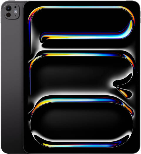 Apple iPad Pro 2024, 13" Ultra Retina XDR Display, M4 Chip, 10-Core CPU, 10-Core GPU, 16GB RAM, 2TB Storage, Standard Glass, Wi-Fi + 5G Connectivity, TRA Version, Space Black | MVXY3AB/A