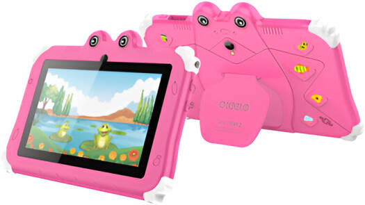 Oteeto Tab 6 Tablet, 7" 1024x600 IPS LCD Display, Octa Core 1.3GHz Processor, 4GB RAM, 128GB ROM, 2.0MP Front + 5.0MP Rear Camera, Android 13, 3500mAh Battery, Pink | TAB 6
