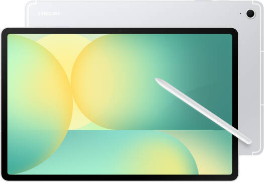 SAMSUNG Galaxy Tab S10 FE+ Tablet, 13.1" WQXGA+ TFT Display, Exynos 1580 Chipset, 8GB RAM, 128GB Storage, Xclipse 540 GPU, S-Pen Included, 5G Connectivity, 10090mAh Battery, Silver | SM-X626BZSAMEA