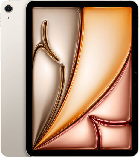Apple iPad Air Tablet, 11" Liquid Retina Display, M3 Chip, 9-Core GPU, 16-Core Neural Engine, 8GB RAM, 128GB Storage, Wi-Fi Only, Starlight | MC9Y4LL/A