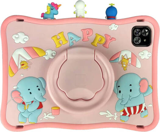 Oteeto Tab10 Kids, 10.1-Inch Display, Kids Tablet, 6GB RAM, 128GB ROM, 8000mAh Battery, Child-Friendly Design, Android 13.0 OS, Pink | Tab10 Kids