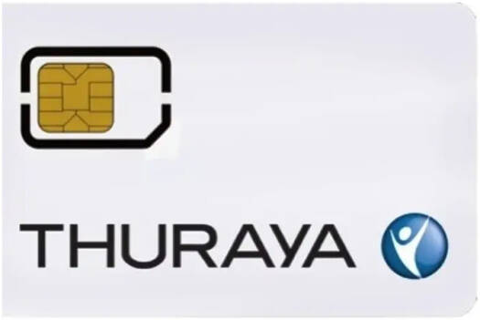 Thuraya Prepaid SIM Card including 10$ balance (10$ validity 1 month)