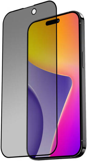 Blupebble iPhone 16 Plus Privacy Screen Protector 6.7", Graphene Rock Series Tempered Glass, 9H Hardness, Anti-Spy 28° Privacy Angle, Bubble-Free with Applicator