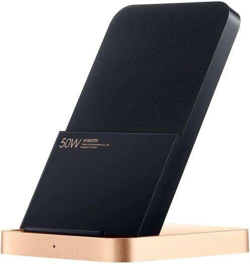 Xiaomi 50W Wireless Charging Stand Qi Fast Wireless Charger Dock with Silent Cooling Fan Smart Safety Protection and Ergonomic Viewing Angle, Black | MDY-12-EN