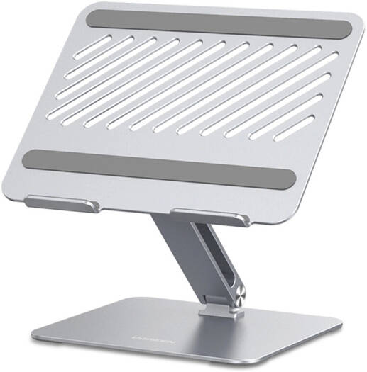 UGREEN Adjustable Aluminum Stand, Up to 17.3" Size Compatible, Dual Axis Design, Height & Angle Adjustable, Full Aluminum Alloy Material, Silver | 40291