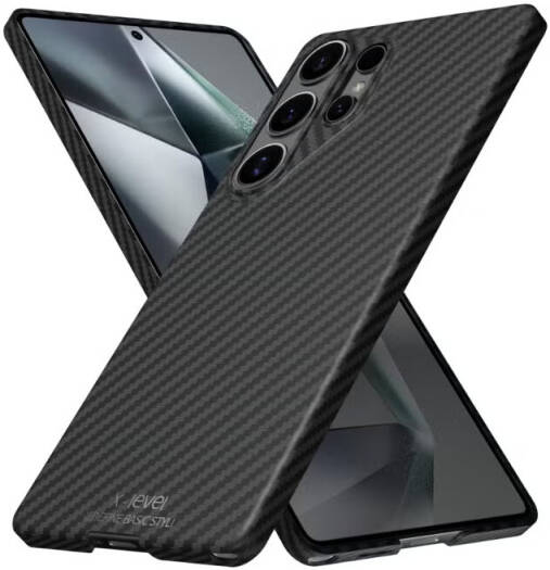 X-level Magnetic Aramid Fiber Case for Samsung Galaxy S25 Ultra (2025), Slim & Lightweight Carbon Fiber Design, MagSafe-Compatible Durable Protective Cover