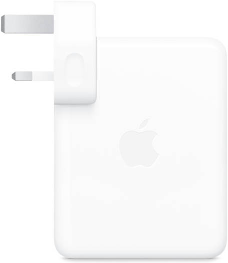 Apple 140W USB-C Power Adapter, Up to 140W of Charging Power, USB Type-C Port, UK Plug, Compatible with MacBook Air / Pro Laptops, White | MLYU3ZE/A