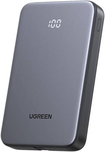 UGREEN Zapix Series 10000mAh Power Bank, 20W USB-C Two-Way Fast Charging, 22.5W USB-A Fast Charging, USB-C Power Delivery Battery Pack, Multi-Device Compatibility, Black | 75131