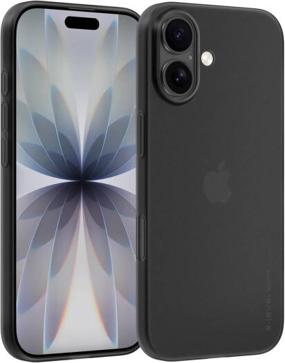 X-Level iPhone 17 Case 6.3 Inch, 0.3mm Ultra Slim Translucent Matte Cover with Anti-Scratch, Anti-Fingerprint & Shockproof Protection, Black | iPhone 17 Case