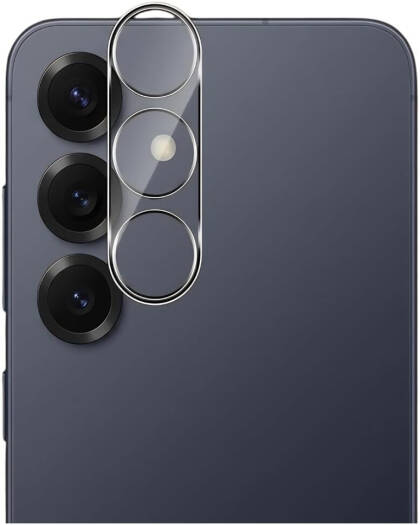 CROWNYX Camera Lens Protector for Samsung Galaxy S25 Plus, 9H Tempered Glass, Anti-Scratch, Anti-Oil, Anti-Shock, HD Clear, Night Shot Friendly, Bubble-Free Pack of 1 | SAM-S25PLS-2D-CLR-CLP