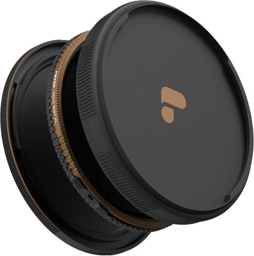 PolarPro Chroma VND & PL Filter 67mm McKinnon Series, 6-9 Stop Variable ND and Circular Polarizer, Gold Mist Diffusion Filter, Gold Mist | 67-6/9-GLDMST-PLZ